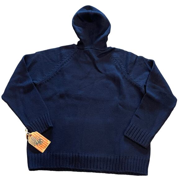 Ralph Lauren Mens Sweater XXL Luxe Designer Hooded Preppy Wool Warm Winter - Picture 3 of 8